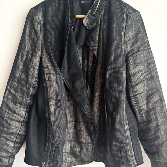 Beate Heymann Street Couture Linen Blend Jacket 14 - Picture 3 of 6